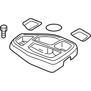Mopar 5GS011L5AD Floor Console 5GS011L5AD Mopar Floor Console Illustration 1 of 1