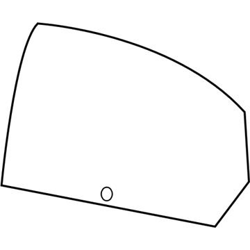 Mopar 68082405AB Rear Door Glass 68082405AB Mopar Rear Door Glass Illustration 1 of 1