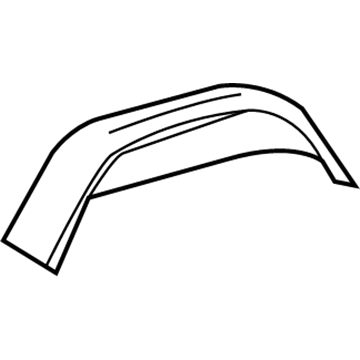 Mopar 68008346AA Wheelhouse Panel 68008346AA Mopar Wheelhouse Panel Illustration 1 of 1