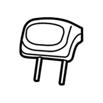 Mopar 1VR071BBAB Rear Headrest 1VR071BBAB Mopar Rear Headrest Illustration 1 of 1