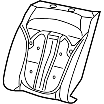 Mopar 68084474AE Pad-Seat Back 68084474AE Mopar Pad-Seat Back Illustration 1 of 1