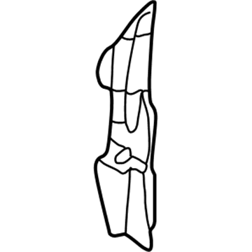 5027027AA Mopar Fender To Hinge Pillar Silencer Illustration 1 of 1