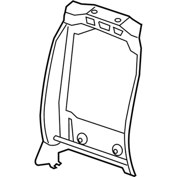 68050468AA Mopar Frame-Front Seat Back Illustration 1 of 1