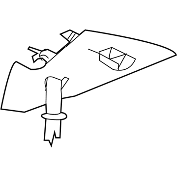 XR12DW1AF Mopar C Pillar Panel Illustration 1 of 1