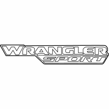 6BM44CA1AB Mopar Decal-Front Fender Illustration 1 of 1