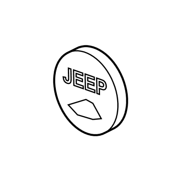 5043160AA Mopar MEDALLION-Fender Front Illustration 1 of 1