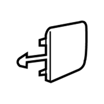 1AX19TZZAA Mopar Tow Hook Plug Illustration 1 of 1