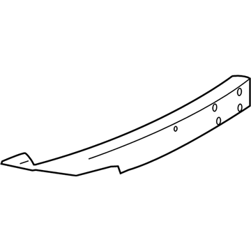 5116052AC Mopar Rear Bumper Reinforcement Illustration 1 of 1