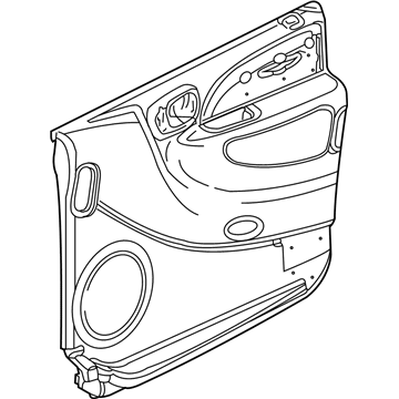 RS231L5AD Mopar Front Door Trim Panel Illustration 1 of 1