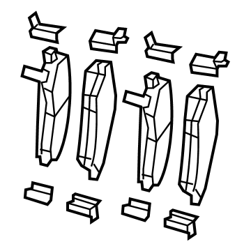 2025 Jeep Wrangler Brake Pad - 68640202AA