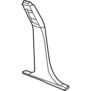 Mopar 1SY19HL1AB B Pillar Cover 1SY19HL1AB Mopar B Pillar Cover Illustration 1 of 1