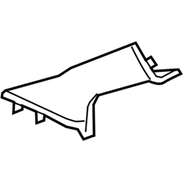 XQ61DW1AD Mopar Windshield Garnish Molding Illustration 1 of 1