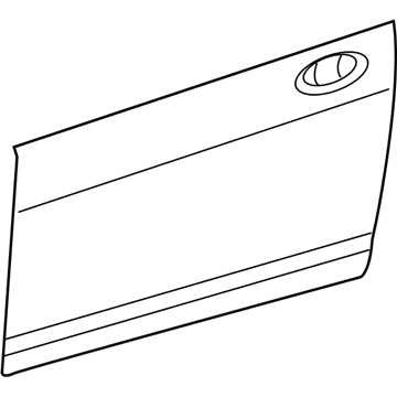 5074737AB Mopar Front Door Outer Door Illustration 1 of 1