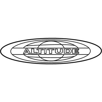 Mopar 68234479AA Liftgate Nameplate 68234479AA Mopar Liftgate Nameplate Illustration 1 of 1