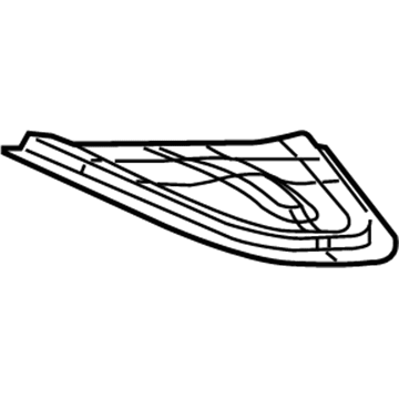 68141071AB Mopar Liftgate Trim Upper Panel Illustration 1 of 1