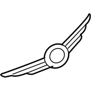 5116148AB Mopar NAMEPLATE-Chrysler Wing Illustration 1 of 1