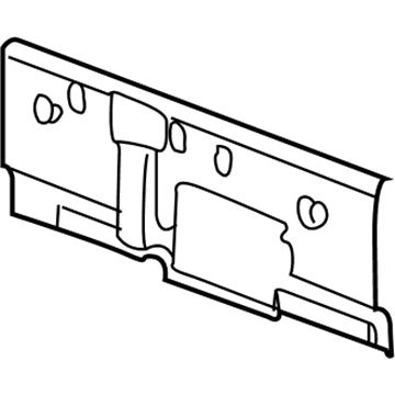 5GR33XDHAF Mopar Cab Back Trim Panel Illustration 1 of 1
