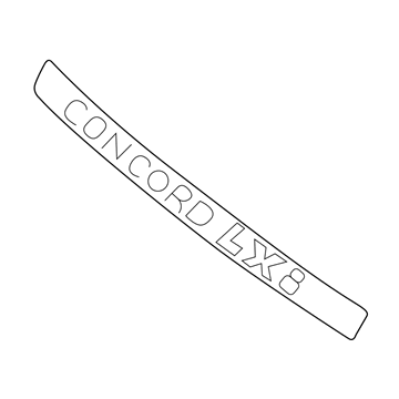 4805308AB Mopar NAMEPLATE-CONCORDE LXI Illustration 1 of 1