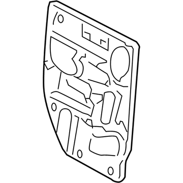55276170AF Mopar Rear Door Shield Illustration 1 of 1