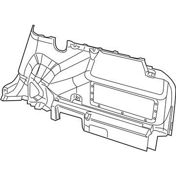 Mopar 1BP82DK2AK Quarter Trim Panel 1BP82DK2AK Mopar Quarter Trim Panel Illustration 1 of 1