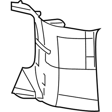 Mopar 1AX79HDAAE D Pillar Panel 1AX79HDAAE Mopar D Pillar Panel Illustration 1 of 1