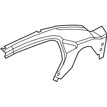 5155076AA Mopar Quarter Inner Panel Illustration 1 of 1