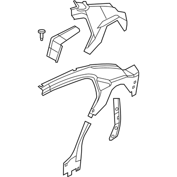 68005084AA Mopar Quarter Inner Panel Illustration 1 of 1