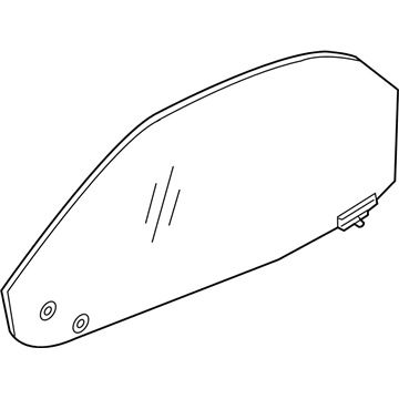 5030094AC Mopar Front Door Glass Illustration 1 of 1