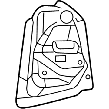 5065608AB Mopar Tail lamp Mounting Panel Illustration 1 of 1