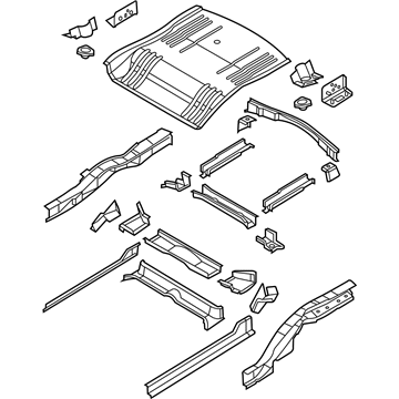 5054385AC Mopar Rear Floor Pan Illustration 1 of 1