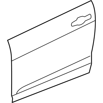 68082242AC Mopar Front Door Outer Repair Panel Illustration 1 of 1