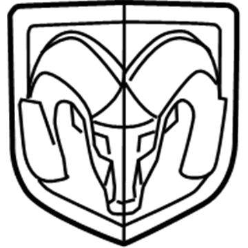 68218155AB Mopar MEDALLION-TAILGATE Illustration 1 of 1