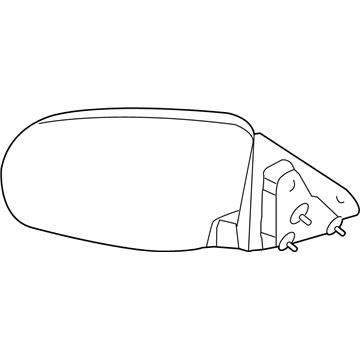 4657003AA Mopar Driver Side Mirror Outside Rear View Illustration 1 of 1