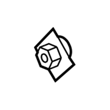 6508132AA Mopar Hexagon Flange Locking Nut Illustration 1 of 1