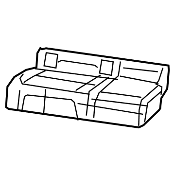 7CC56TX7AB Mopar Rear Seat Cushion Cover Illustration 1 of 1