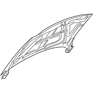 2010 Jeep Grand Cherokee Hood - 55394496AF