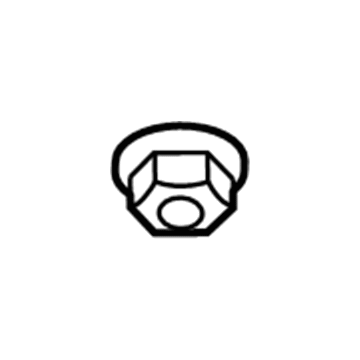 6507079AA Mopar Hexagon Flange Lock Nut Illustration 1 of 1