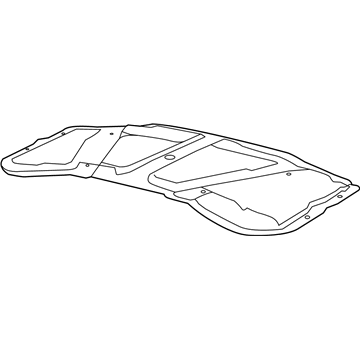 Mopar 68438680AA Hood Silencer 68438680AA Mopar Hood Silencer Illustration 1 of 1