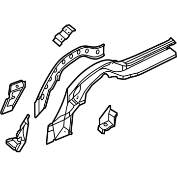 5139029AA Mopar Rail Illustration 1 of 1