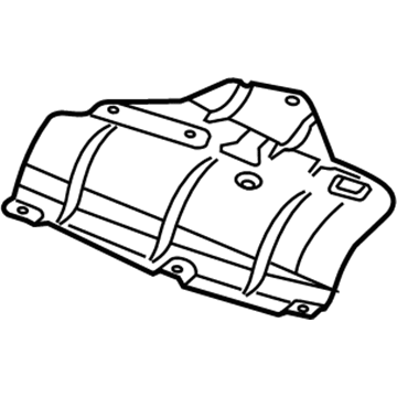 4809421AE Mopar Shield-Heat Illustration 1 of 1