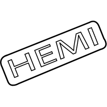 55364653AA Mopar Nameplate Illustration 1 of 1