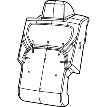 68299865AB Mopar Seat Back Foam Illustration 1 of 1