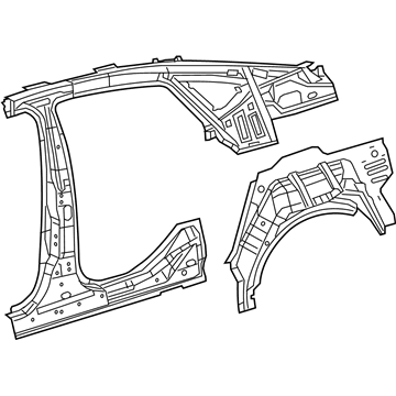 68248180AC Mopar Reinforce-Body Side Aperture Rear Illustration 1 of 1