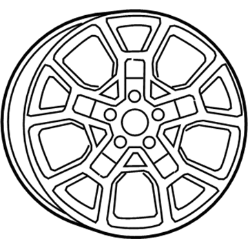 5PN341STAA Mopar Aluminum Wheel Illustration 1 of 1