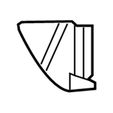 68026556AA Mopar Radiator Side Air Seal Illustration 1 of 1