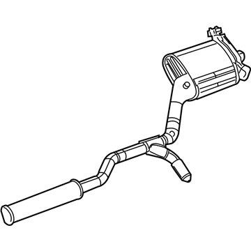 4721554AE Mopar Exhaust Muffler And Resonator Illustration 1 of 1