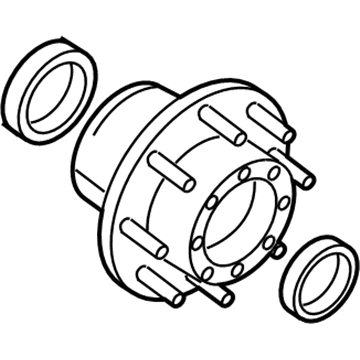 5154282AA Mopar Wheel Rear Hub Assembly Illustration 1 of 1