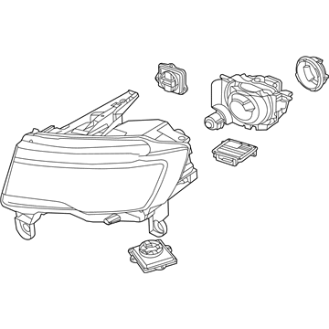 Mopar Headlight - 68266655AJ