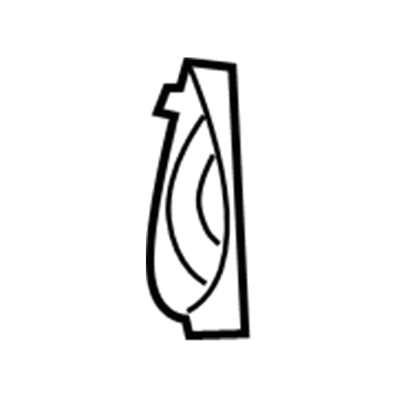 Mopar ZS64ES3AA Instrument Panel End Cap End ZS64ES3AA Mopar Instrument Panel End Cap End Illustration 1 of 1