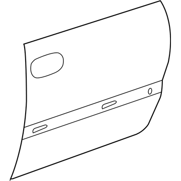 Mopar 4717805AB Front Door Outer Repair Door 4717805AB Mopar Front Door Outer Repair Door Illustration 1 of 1
